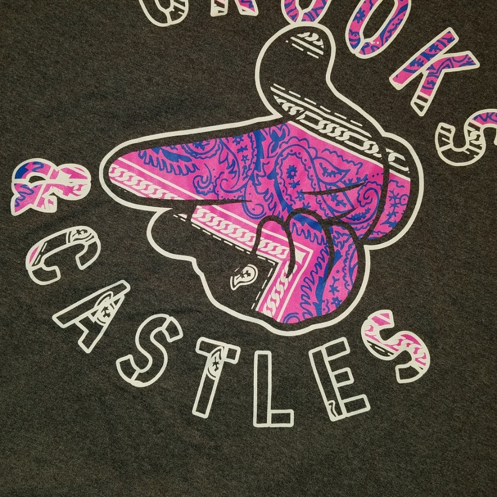 CROOKS AND CASTLES AIR GUN Gray T-Shirt | NWOT - Picture 2 of 3